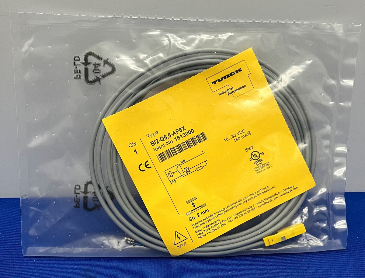 TURCK BI2-2Q5,5-AP6X 2mm BEREICH NÄHERUNGSSENSOR SCHALTER IDENT-NR 1613000 10-30VDC