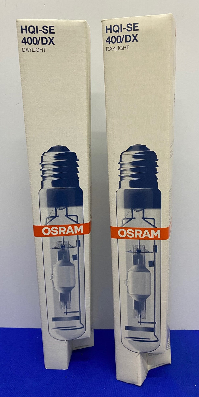 Ampoule lumière du jour OSRAM HQI-SE 400/DX, vendue par lot de 2