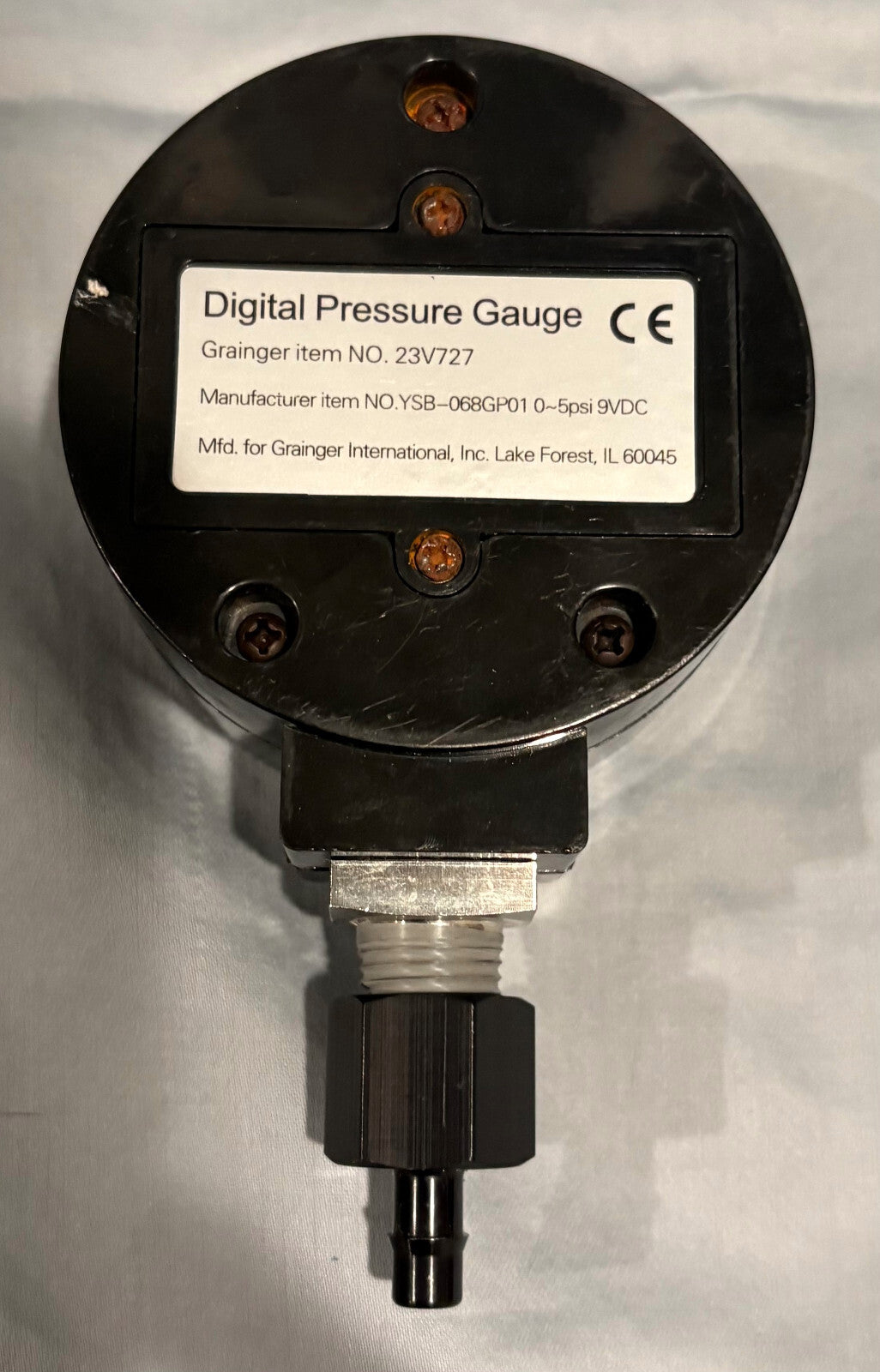 GRAINGER BLD DIGITAL PRESSURE GAUGE W/LCD DISPLAY 23V727 YSB-068GP01