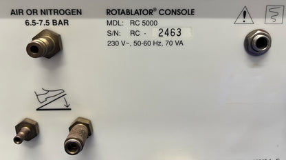 HEART TECHNOLOGY ROTABLATOR®-KONSOLE RC5000 – ARTIKEL FÜR TEILE/REPARATUR