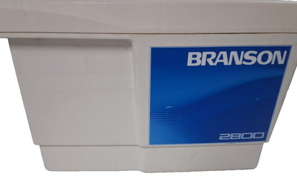 BRANSON 2800 CPX2800H ULTRASONIC BATH 0.75 GALLON CAPACITY TANK DIMENSIONS 9.5"