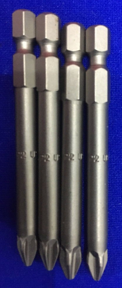 SE VENDE LOTE DE 4 PUNTAS - MOUNTZ / PHILLIPS 120187 PUNTA DE POTENCIA P2 X 2-3/4" 