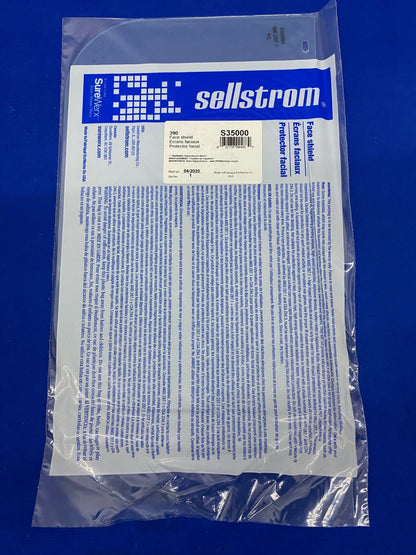 SELLSTROM ® S35000 CLEAR UNCOATED REPLACEMENT WINDOW FACE SHIELD - 1 LOT QTY 99