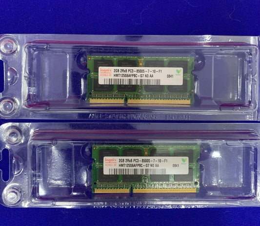 1 LOT OF 2 - HYNIX 2GB  HMT125S6AFP8C-G7