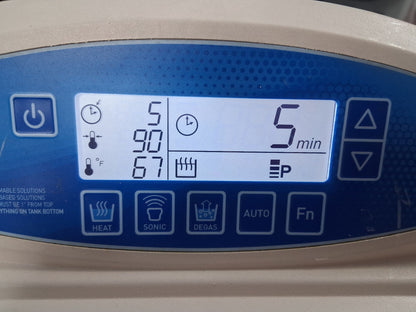 BRANSON 2800 CPX2800H ULTRASONIC BATH 0.75 GALLON CAPACITY TANK DIMENSIONS 9.5"