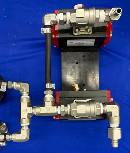 ANDERSON DWYER SERIES WE08 PNEUMATIC ACTUATOR 2 PIECE NPT BRASS BALL VALVE 80PSI