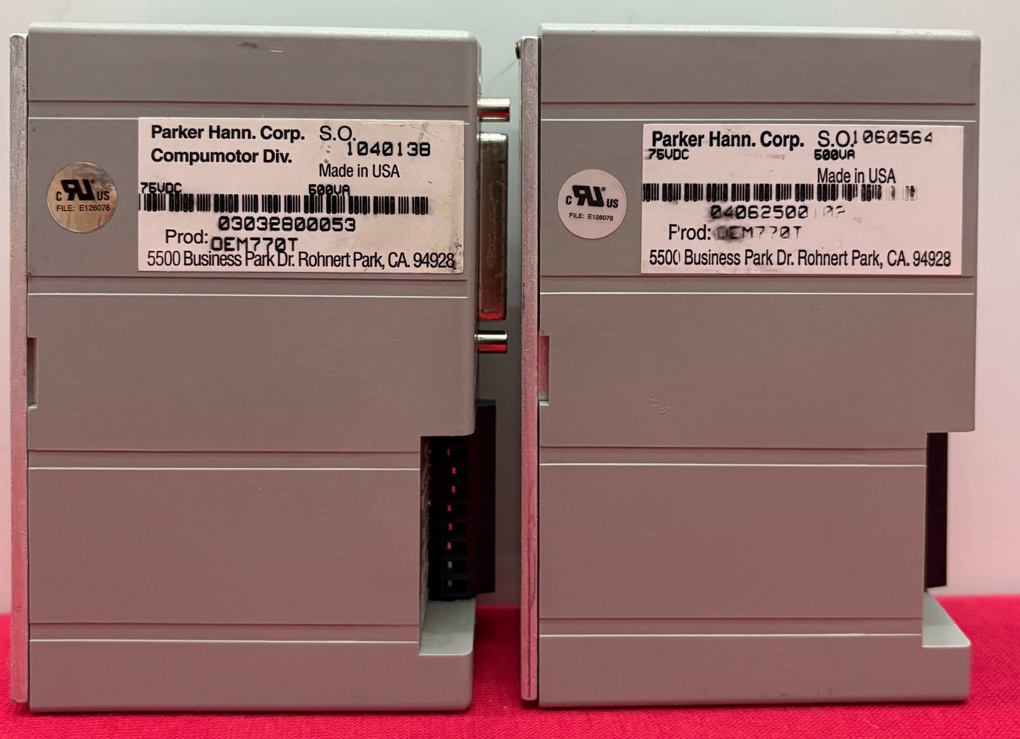 PARKER COMPUMOTOR OEM770T TORQUE SERVO DRIVE STEPPER CONTROLLER - QTY 2