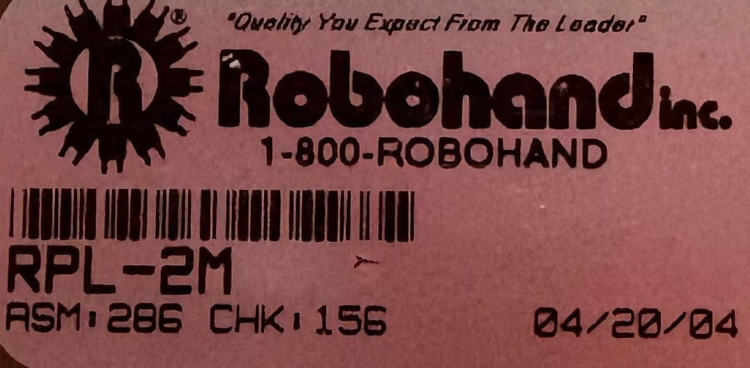 ROBOHAND INC RPL-2M 2 JAW LOW-PROFILE PNEUMATIC PARALLEL GRIPPER