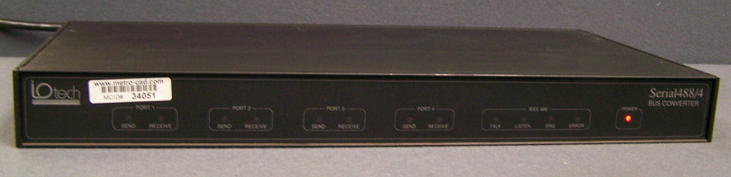 IO TECH SERIAL 488/4 SN 055718 CONVERTITORE BUS IEEE 488