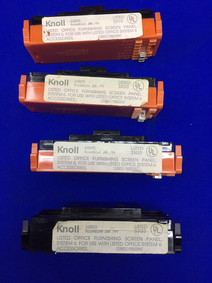 KNOLL QTY 3 618195 &amp; QTY 1 618183 PRESE ELETTRICHE 