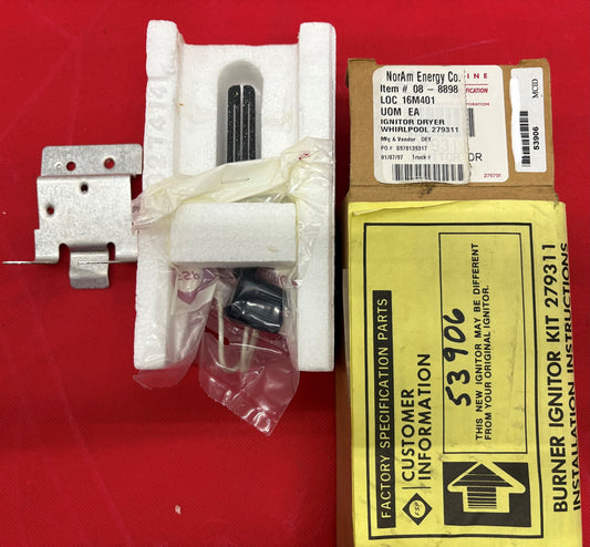 WHIRLPOOL GAS DRYER IGNITER / IGNITOR REPAIR KIT FOR WHIRLPOOL 279311