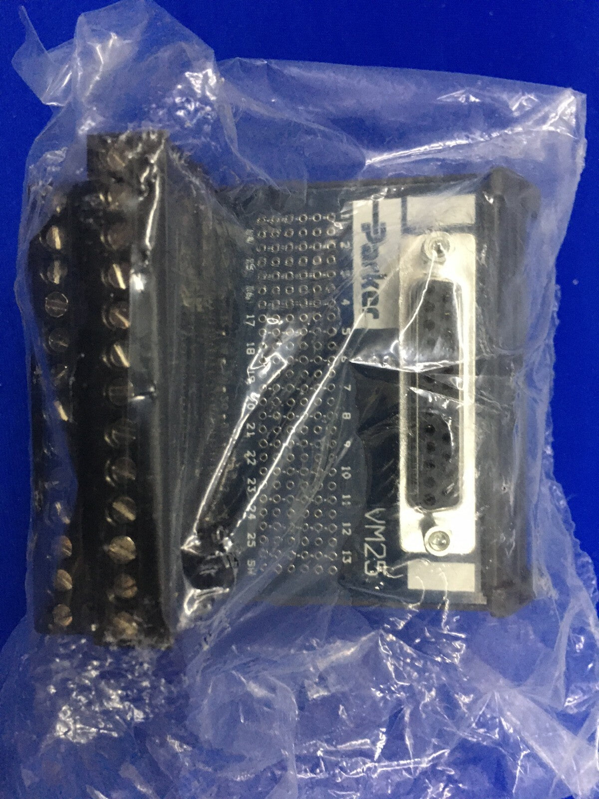 PARKER COMPUMOTOR VM25 AANSLUITBLOK 26-PINS AANSLUITBLOKMODULE &amp; KABEL 