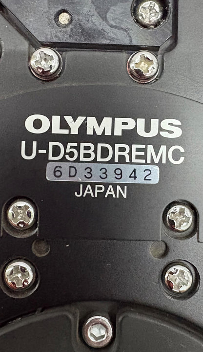 OLYMPUS U-D5BDREMC 5 POSITION MOTORIZED MICROSCOPE OBJECTIVE TURRET PARTS/REPAIR