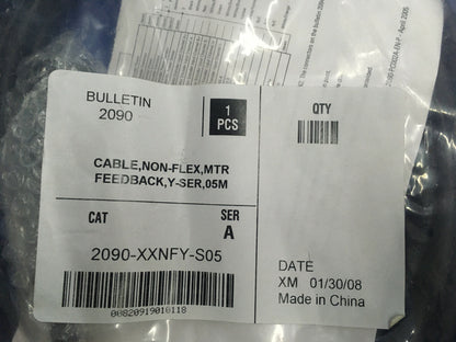 BOLETÍN 2090 CABLE 2090-XXNFY-S05 SERIE A 1 PZ. CABLE