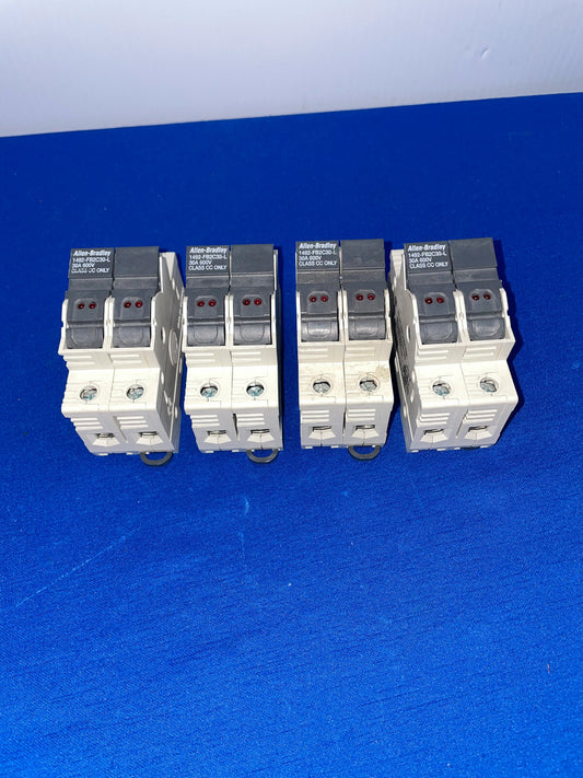 ALLEN-BRADLEY, 1492-FB2C30-L, SERIES B, FUSE HOLDER CLASS CC, 1 LOT QTY 4