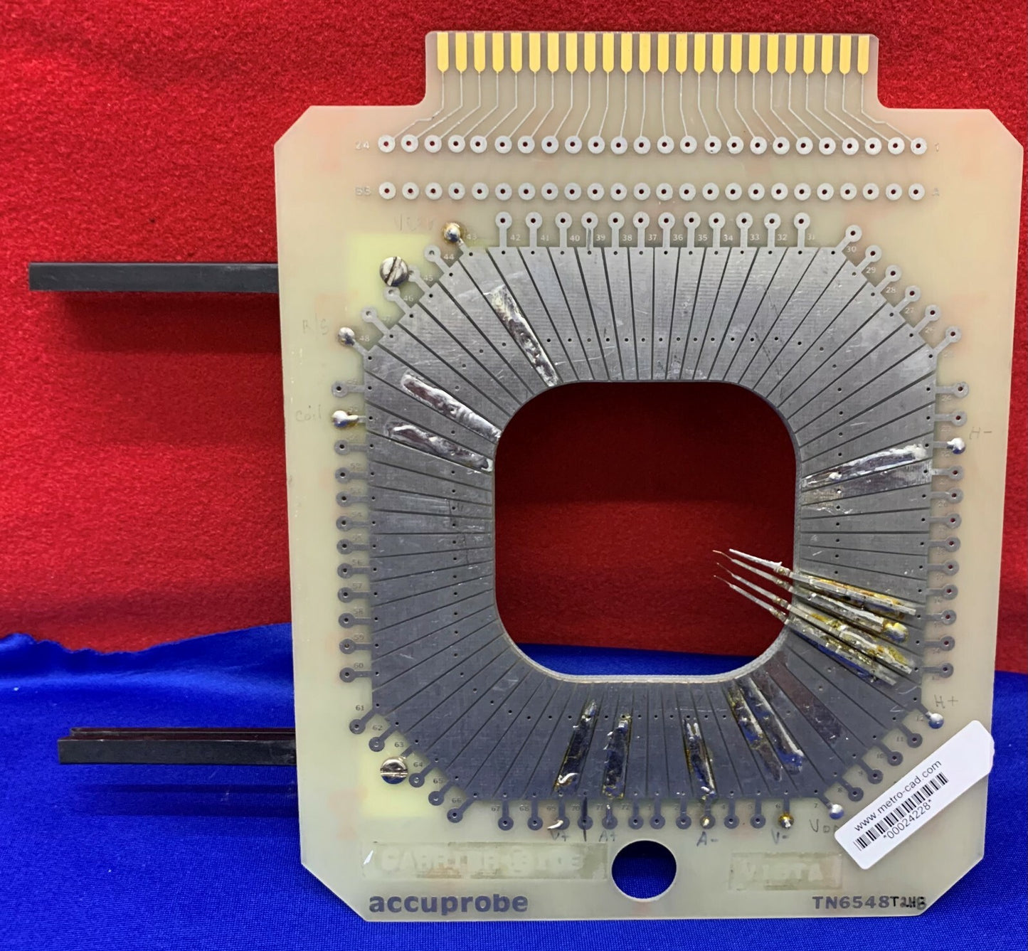 Carte de sonde Accuprobe TN6548 6 1/2" avec support de carte 44 broches SZ65 E/S 48 trous SZ4 