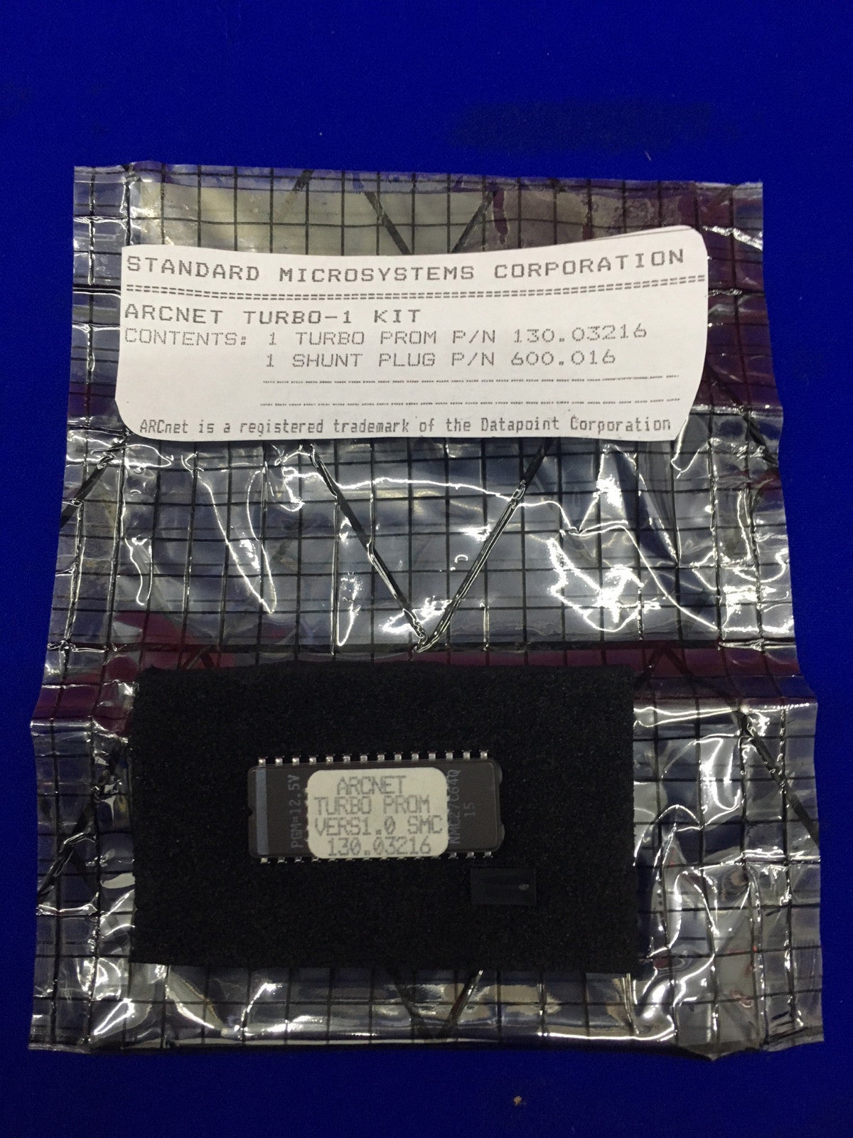 Kit SMC ARCNET Turbo-1. 1 Turbo Prom P/N 130.03216 y 1 tapón de derivación P/N 600.016 