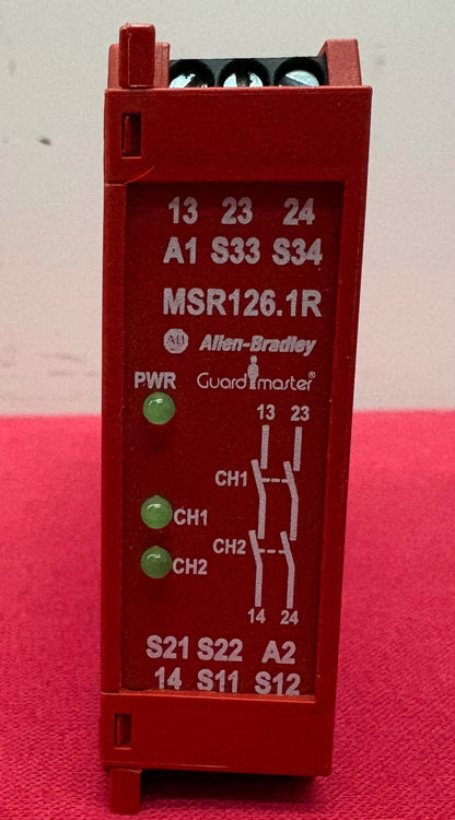 Allen Bradley AB GUARDMASTER MSR126.1R 440R-N23120 SER A SAFETY RELAY