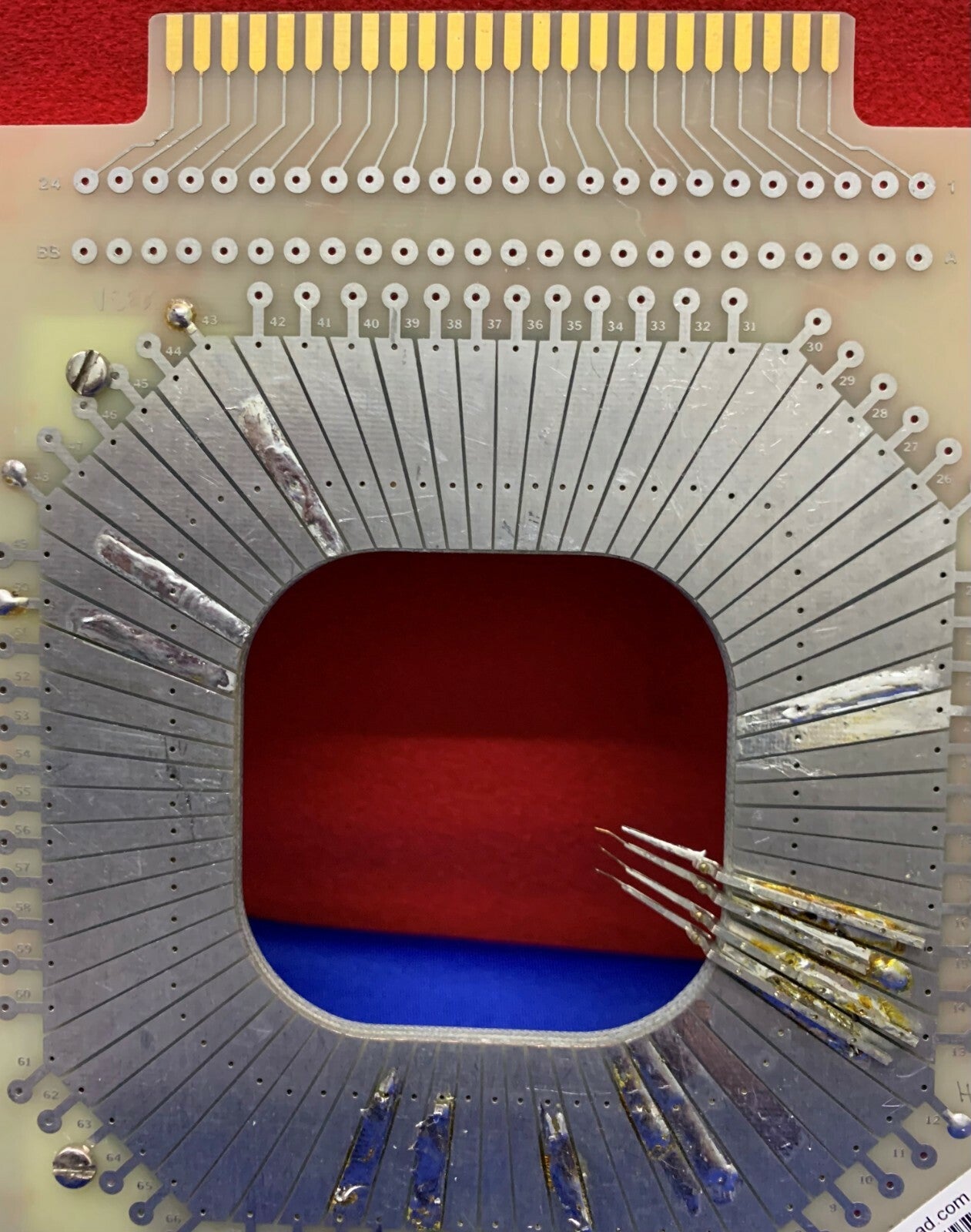 Carte de sonde Accuprobe TN6548 6 1/2" avec support de carte 44 broches SZ65 E/S 48 trous SZ4 