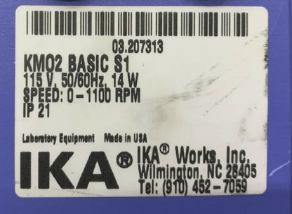 IKA WERKE / WERKE KMO 2 BASIC / KMO2 BASIC S1 MAGNETRÜHRER 115V