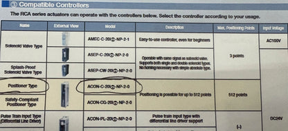 IAI ROBO CYLINDER RCA-SA5C-I-20-3-300-A1-P & CONTROLLER ACON-C-201-NP-2-0  PARTS