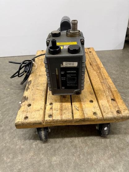 LABCONCO E2M5 HIGH VACUUM PUMP 5 TWO STAGE FRANKLIN ELECTRIC FOR PARTS REPAIR