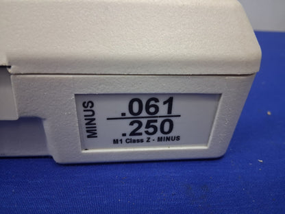 Meyer Gage M-1 Minus Pin Gage Set .061" - .250" Class Z 190 Pcs COMPLETE