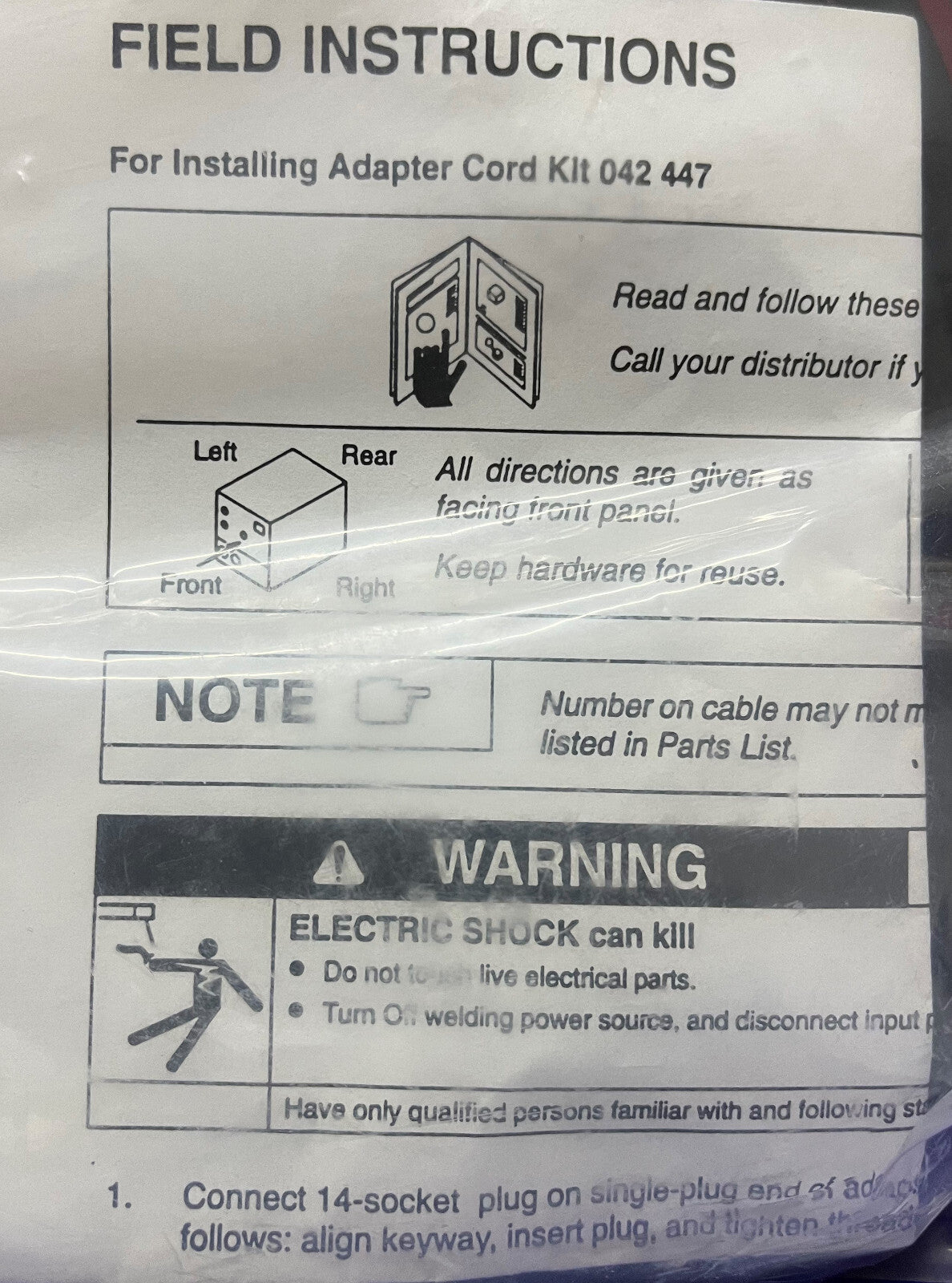 Miller Electric KK-27 Adapterkabel 14-polig 115 V 042447