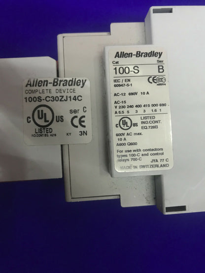 Allen-Bradley / Allen Bradley AB 100S-C30ZJ14C CONTATTORE DI SICUREZZA COMPLETO DEL DISPOSITIVO