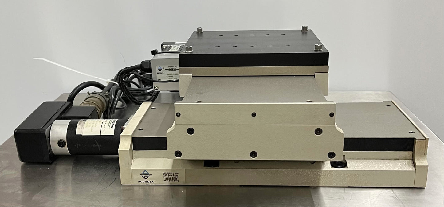 AEROTECH ATS20015 &amp; 20015-40P 電動 XY リニア ステージ 約 150MM 6" 移動量