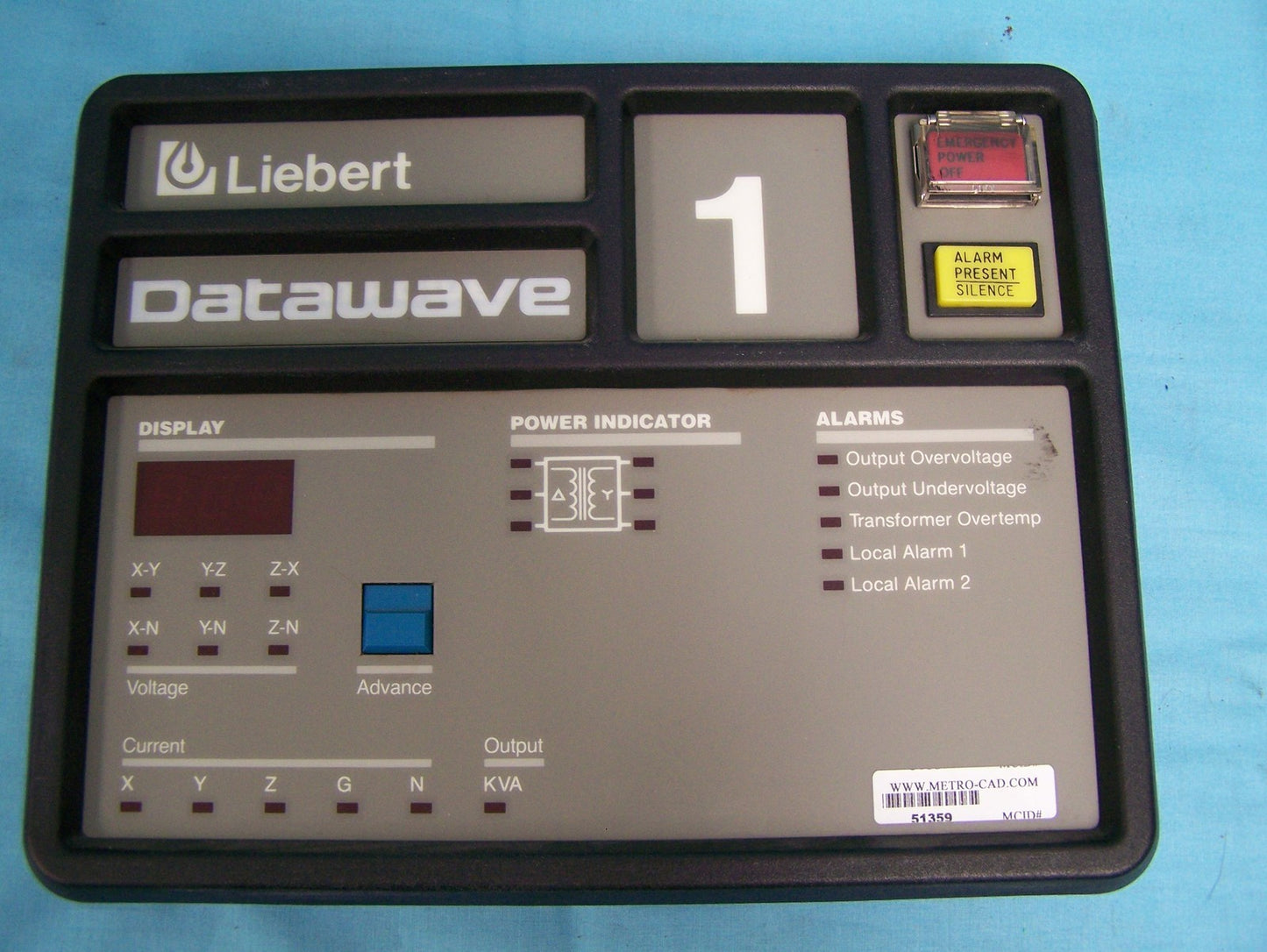 LEIBERT DATAWAVE 1 NUR BEDIENFELD 
