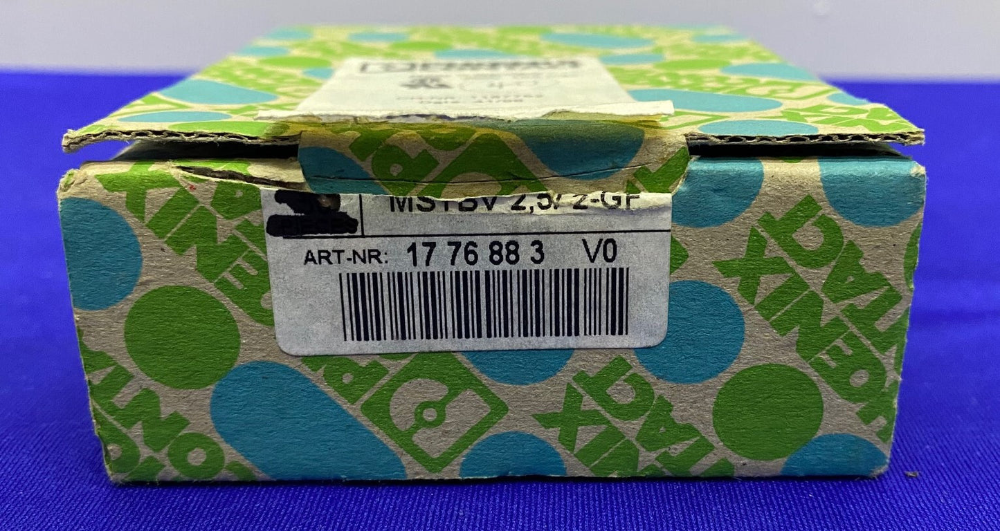 PHOENIX CONTACT 177683 MORSETTO 2 POSIZIONI HEADER - 1 CONFEZIONE DA 40 BLOCCHI 