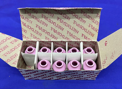 1 PAQUETE DE 9 BOQUILLAS DE ALUMINIO WELDCART 54N16 TAMAÑO 6