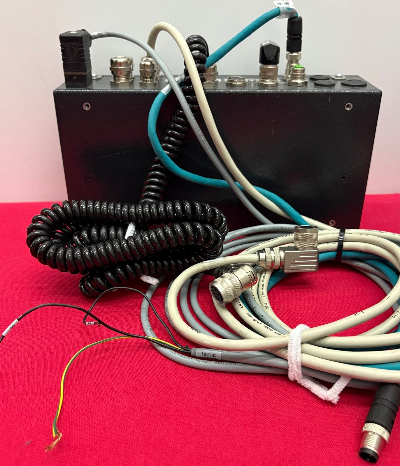 ERHARDT+LEIMER 2 FX5230 ULTRASONIC EDGE SENSORS & 1 DC3344 CONTROLLER -FOR PARTS