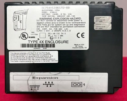 GE FANUC QUICKPANEL VIEW 6” COLOR TOUCHSCREEN V2.00 ES0611