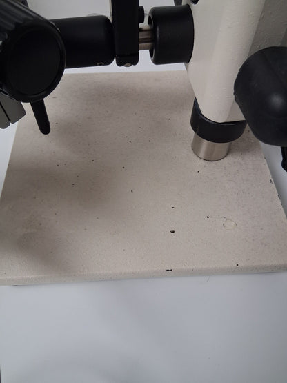 OLYMPUS SZ61 6.7 - 45X STEREO MICROSCOPE WITH BOOM STAND AND LED RING LIGHT