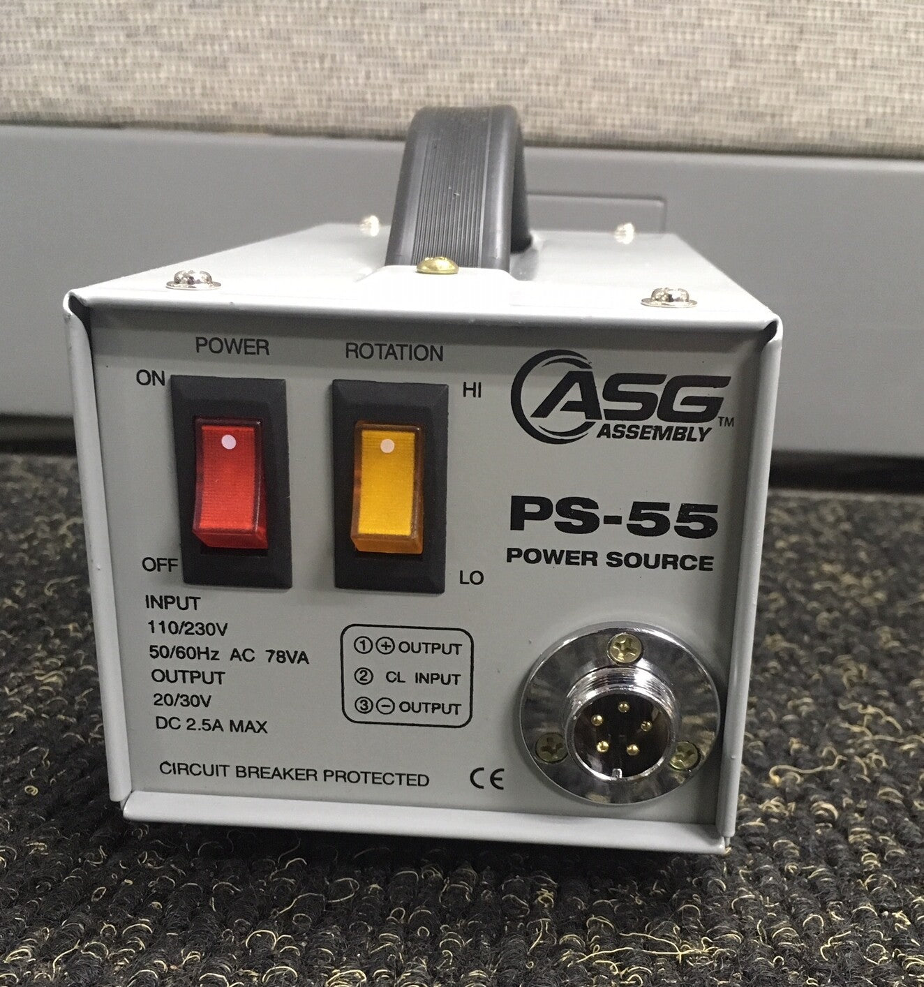 H1OS CL-6500 ELECTRIC DRIVER WITH ASG ASSEMBLY PS-55 POWER SOURCE