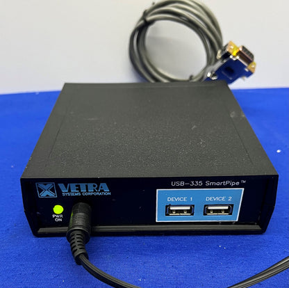 VETRA SYSTEMS SMARTPIPE™ USB-335 コンバータ 2 ポート USB ハブ (電源付き)