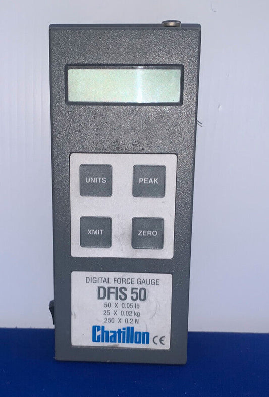 CHATILLON DIGITALE KRACHTMETER DFIS 50, 50 X .05LB, 25 X 0.02KG VOOR ONDERDELEN/REPARATIE