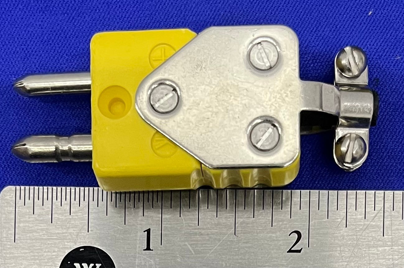NANMAC K-TYPE HIGH TEMP W/ STRAIN RELIEF MALE PLUG THERMOCOUPLE CONNECTOR Qty 10