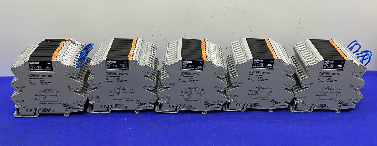 WAGO 857-704 HALBLEITER-RELAISMODUL mit 857-164 HALBLEITER-RELAIS - 1 LOT, MENGE 50