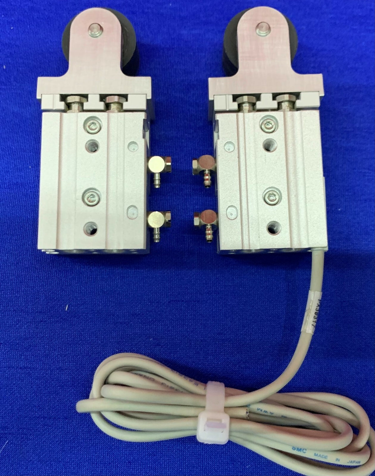 1 Lot Qty of 2 - SMC MXS6-10 Pneumatic Guided Cylinder Slide Table