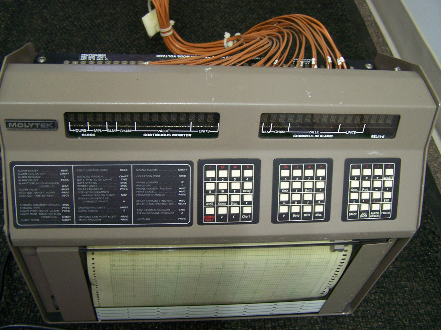 MOLYTEK 3702-5E-R PORTABLE RECORDER & DATA LOGGER