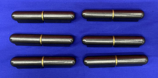 1 Lot of QTY 6 - Weld on Steel Hinge 4” (Bullet like welding hinges)