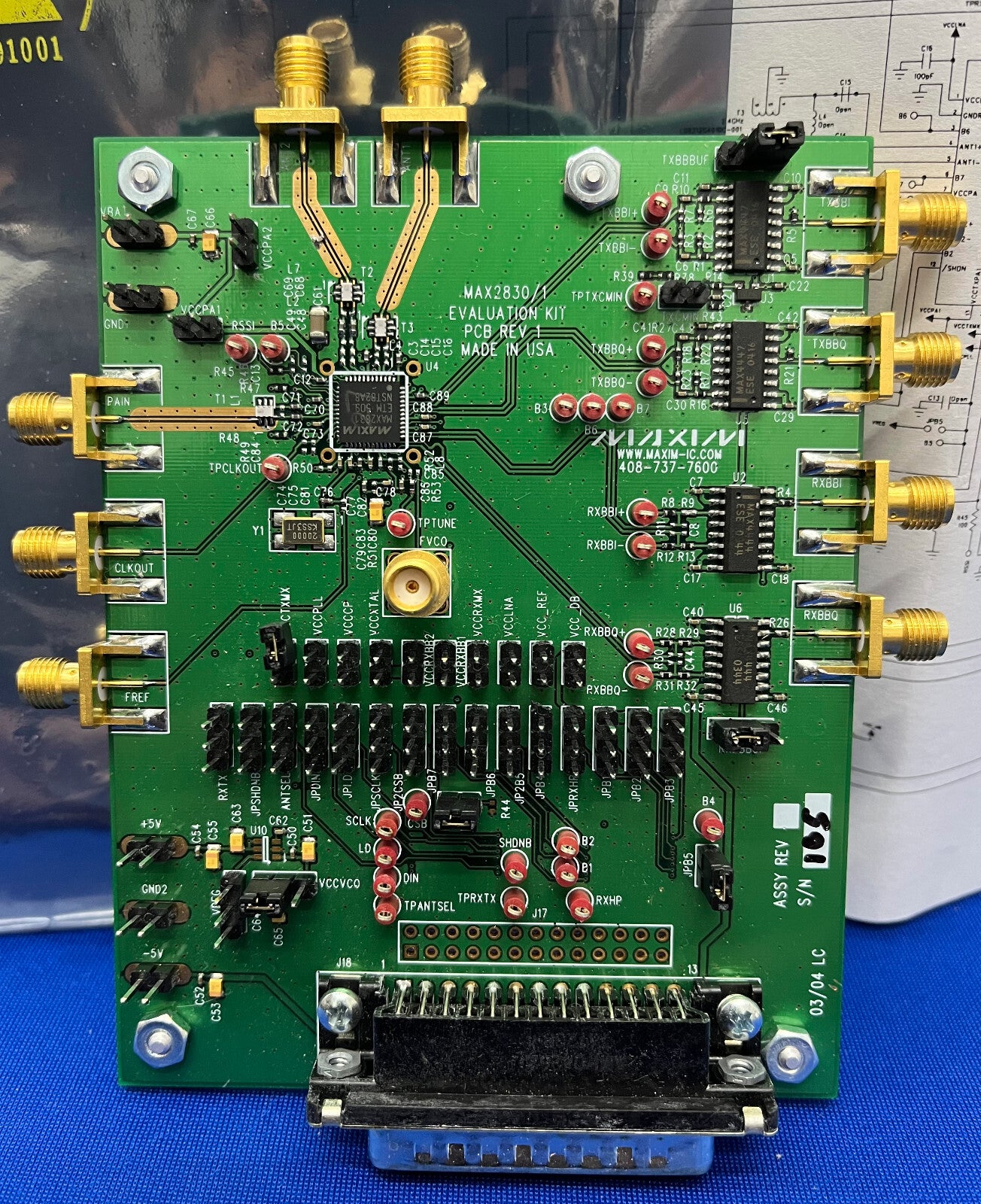 KIT DI VALUTAZIONE MAXIM MAX2830/1 PCB REV 1
