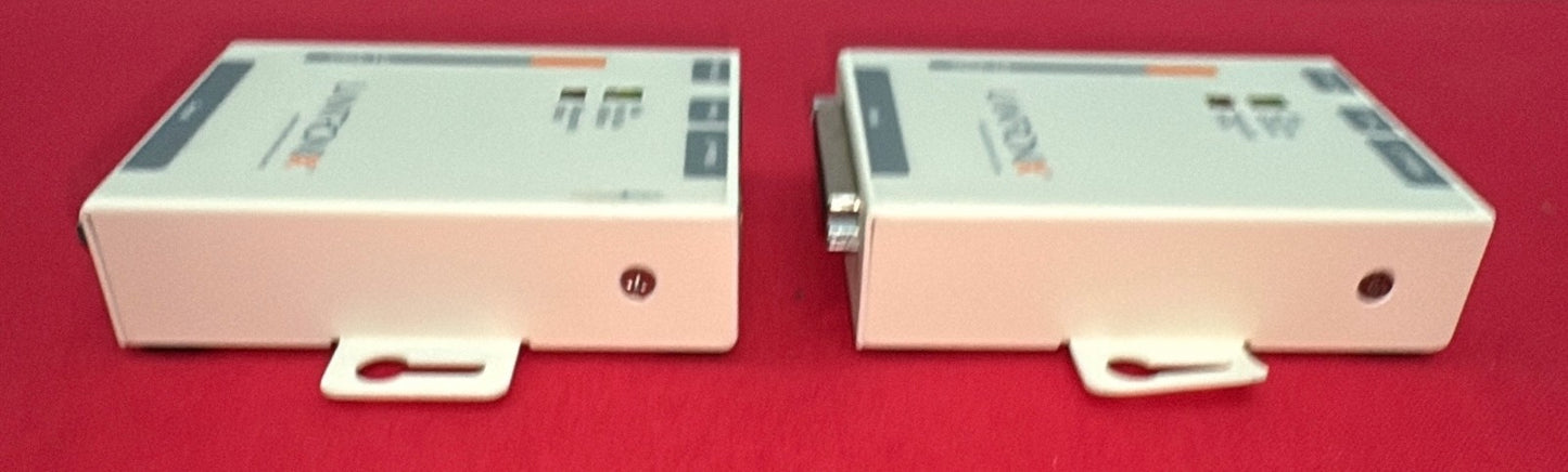 LANTRONIX® UDS-10 SERIAL TO ETHERNET INTERFACE 080-212-000 w/ POWER SUPPLY QTY 2