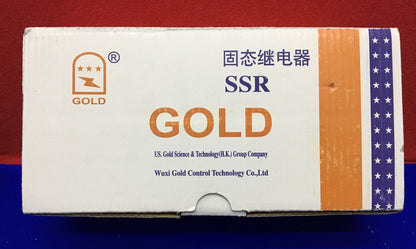 Goldenes Halbleiterrelais 40-530 VAC -25 A - SAP4825D. Verkauf als 1 Los mit 10 Relais 