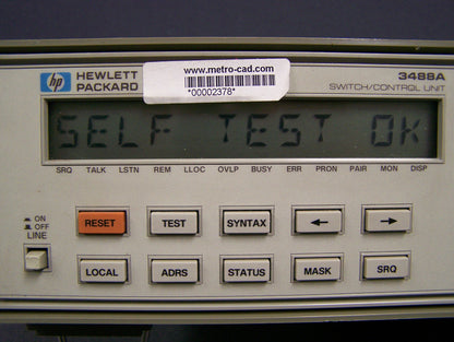 UNIDAD DE CONTROL/CONMUTACIÓN HP 3488A: CONMUTACIÓN DE SEÑAL DE CC DE 26,5 GHZ N.º DE SERIE 2719A-32678