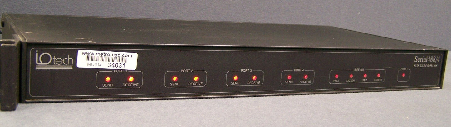 IO TECH SERIAL 488/4 SN 055714 BUS CONVERTER IEEE 488