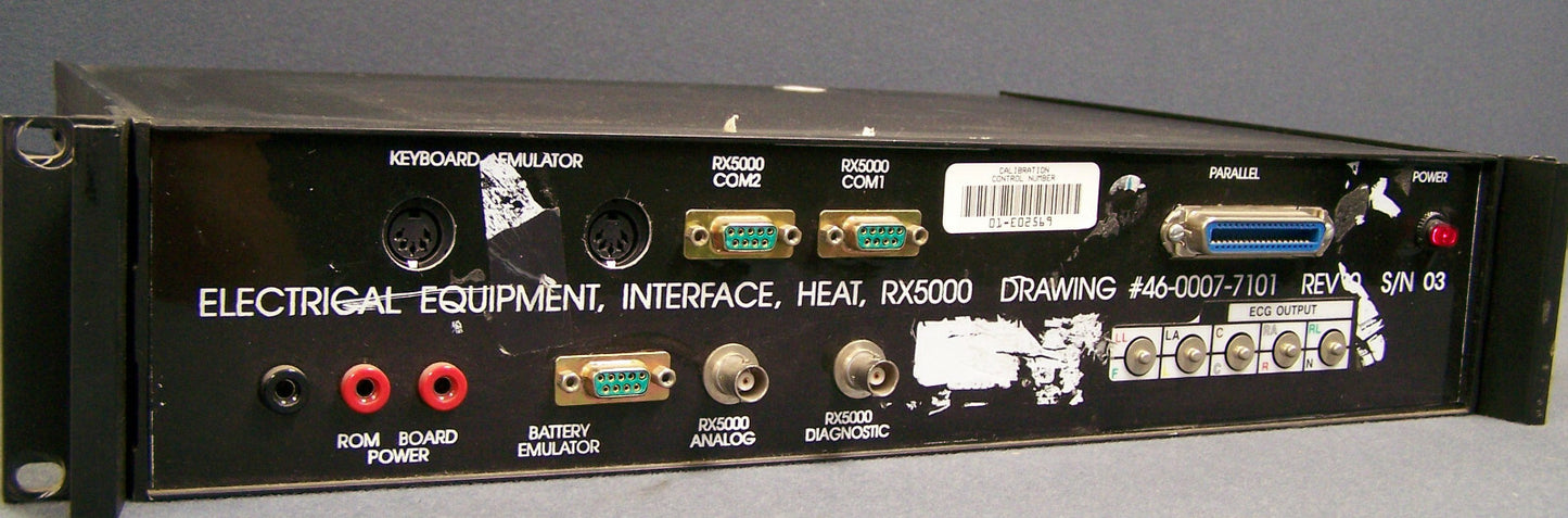 INTERFACE D'ÉQUIPEMENT ÉLECTRIQUE HEAT RX5000 SN 03